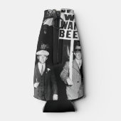 Verbodsbierprotest 1950's Vintage Foto Flesjeskoeler (Achterkant)