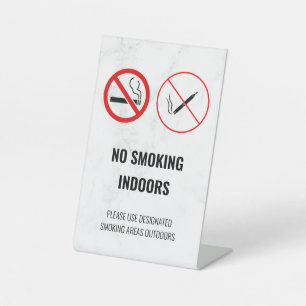 Verbodsbord Niet Roken Reclamebord Met Voetstuk