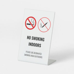 Verbodsbord Niet Roken Reclamebord Met Voetstuk
