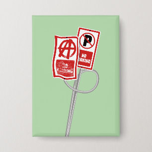 Verbodsbord voor parkeeranarchie button