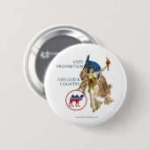 Verbodspartij Lady Liberty Ronde Button 5,7 Cm (Voorkant /achterkant)