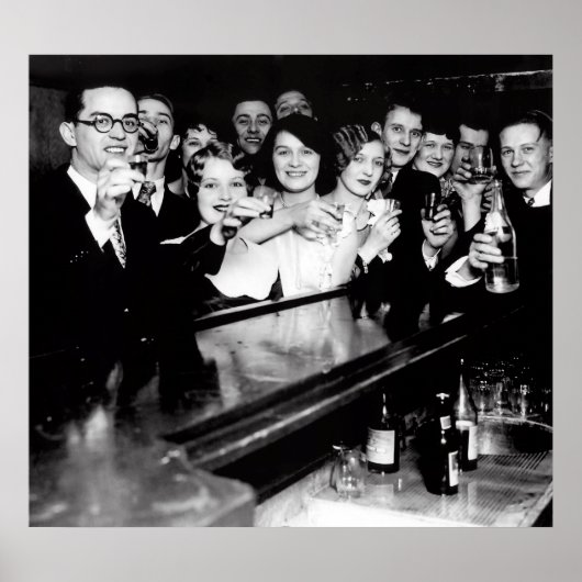 VERBODSSPREKEASY TOAST c. 1929 Poster (Voorkant)