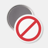 Verbodsteken/geen symbool magneet (Voorkant / Achterkant)