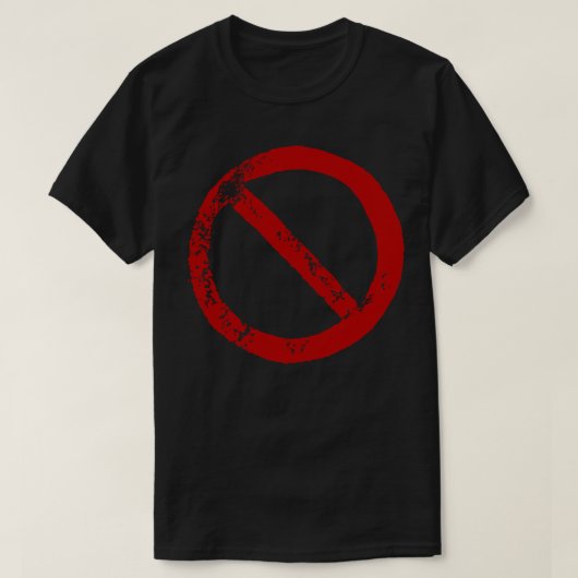 Verbodsteken T-shirt (Design voorkant)