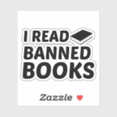 VERBOEKEN LEZEN STICKER (Vel)