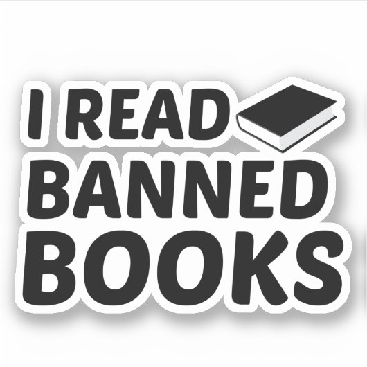 VERBOEKEN LEZEN STICKER (Voorkant)