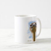 Verbolgen Struisvogel Cartoon Koffiemok (Voorkant rechts)
