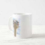 Verbolgen Struisvogel Cartoon Koffiemok (Voorkant links)