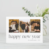 Verbonden | 3 Foto Nieuwjaar Feestdagenkaart (Staand voorkant)