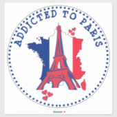 Verbonden aan de Parijse Eiffeltoren Sticker (Vel)