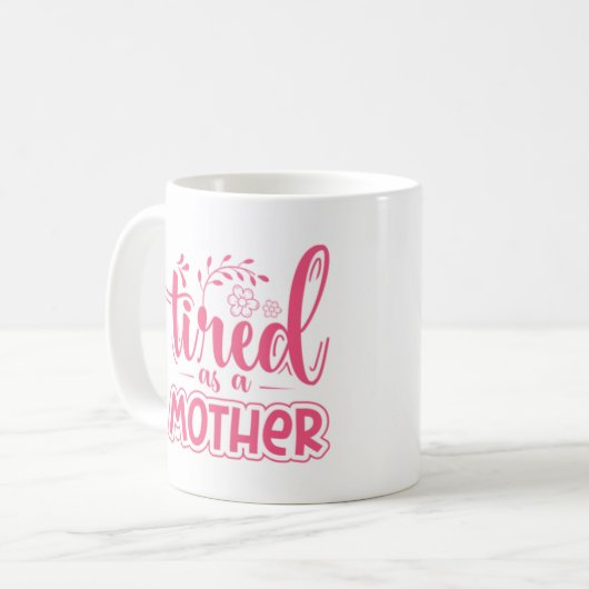 Verbonden als moeder Funny Coffee Mok voor moeder (Voorkant links)