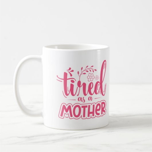 Verbonden als moeder Funny Coffee Mok voor moeder (Links)