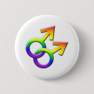 Verbonden Button van de Mannelijke Overboegsymbole