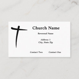Verbonden Christelijke kruisVisitekaartjes Visitekaartje