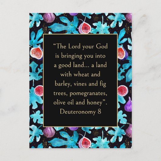 Verbonden deelstaat Deuteronomie 8 Bijbelverse Briefkaart (Voorkant)