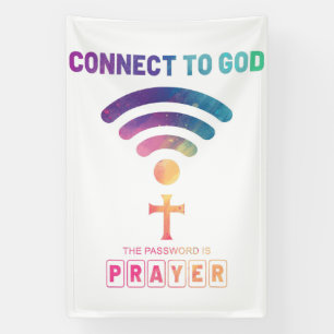 Verbonden door Gebed Spandoek