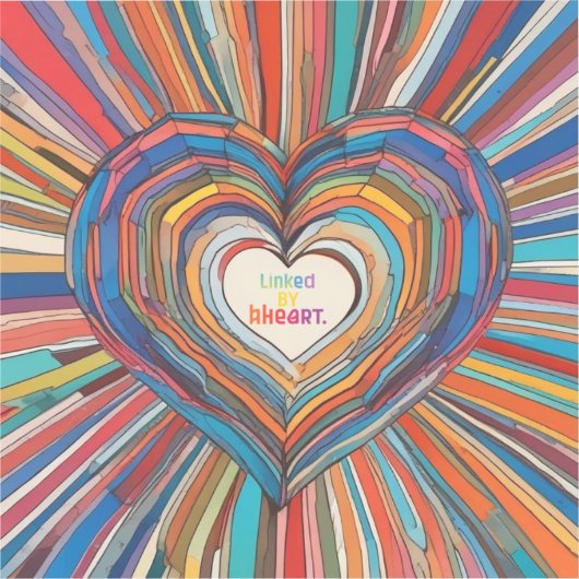 Verbonden door Hart Sticker (Voorkant)