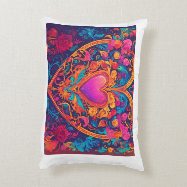 Verbonden door het Hart. Accent Kussen (Achterkant (Verticaal))