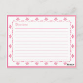 Verbonden door Love Pink Recipcard Briefkaart (Achterkant)