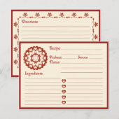 Verbonden door Love Recipe Card Briefkaart (Voorkant / Achterkant)