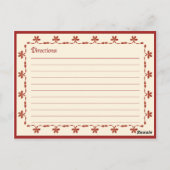 Verbonden door Love Recipe Card Briefkaart (Achterkant)