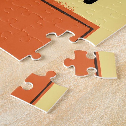 Verbonden door luchtreisposter legpuzzel (Zijkant)