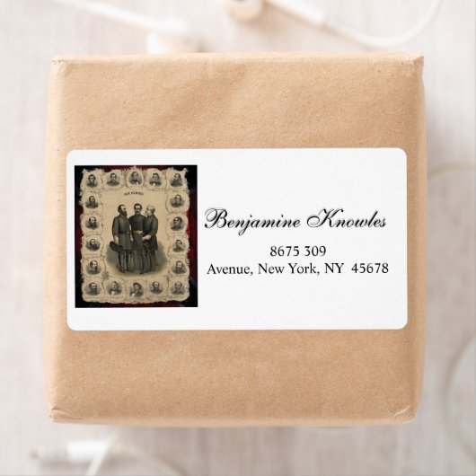 Verbonden generaals Burgeroorlog 🎖️⚔️ Helden Etiket (Insitu)