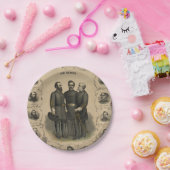 Verbonden generaals Burgeroorlog 🎖️⚔️ Helden Papieren Bordje (Feest)