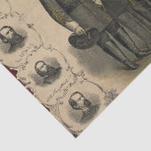 Verbonden generaals Burgeroorlog 🎖️⚔️ Helden Tissuepapier (Detail)