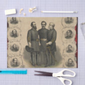 Verbonden generaals Burgeroorlog 🎖️⚔️ Helden Tissuepapier (Craft)