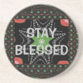 Verbonden Hakuna Matata Whirling sterren Zandsteen Onderzetter (Voorkant)