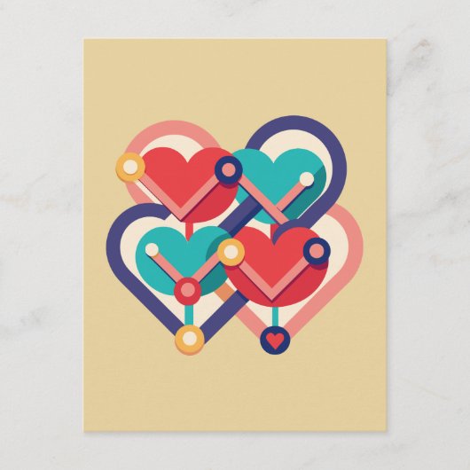 Verbonden harten informatiekaartje (Voorkant)