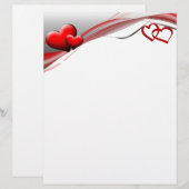 Verbonden hartenpapier (Voorkant / Achterkant)