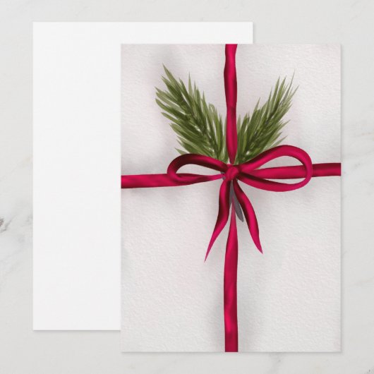 Verbonden in een boog feestdagenkaart (Voorkant / Achterkant)