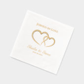 Verbonden in Love Wedding Folie Servetten (Links)