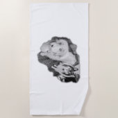 Verbonden in zwart-wit strandlaken (Voorkant)