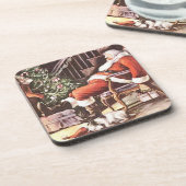 Verbonden kerstset van kurkOnderzetters Drankjes Onderzetter (Linkerzijde)