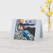 Verbonden Liefhebbende Romantische Fantasievolle K Kaart (Gele Bloem)