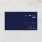 Verbonden lijnen en Stippen | Modern Futuristisch Visitekaartje (Achterkant)