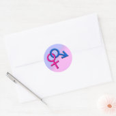 Verbonden Man en Vrouw Symbolen Stickers 001 (Envelop)