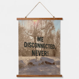 Verbonden met de natuur hangend wandkleed