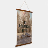 Verbonden met de natuur hangend wandkleed (Gebogen)