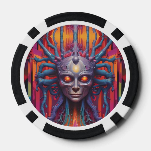 Verbonden met de Nieuwe Realiteit Poker Chips (Achterkant)