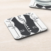 Verbonden met de slagers bier onderzetter (Linkerzijde)