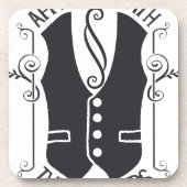 Verbonden met de slagers bier onderzetter (Voorkant)