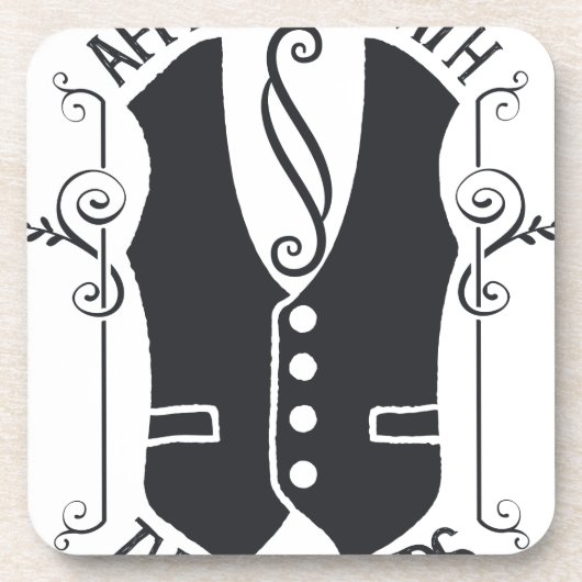 Verbonden met de slagers bier onderzetter (Voorkant)