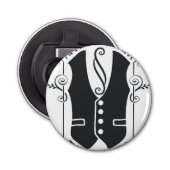 Verbonden met de slagers button flesopener (Voorkant)