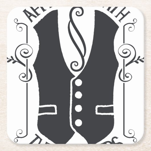 Verbonden met de slagers kartonnen onderzetters (Voorkant)