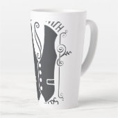 Verbonden met de slagers latte mok (Rechterhoek)