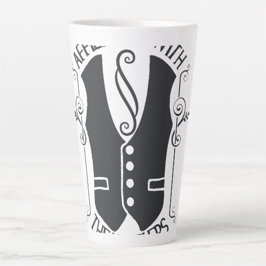 Verbonden met de slagers latte mok (Voorkant)